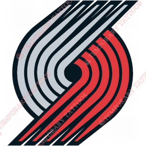 Portland Trail Blazers Customize Temporary Tattoos Stickers NO.1174